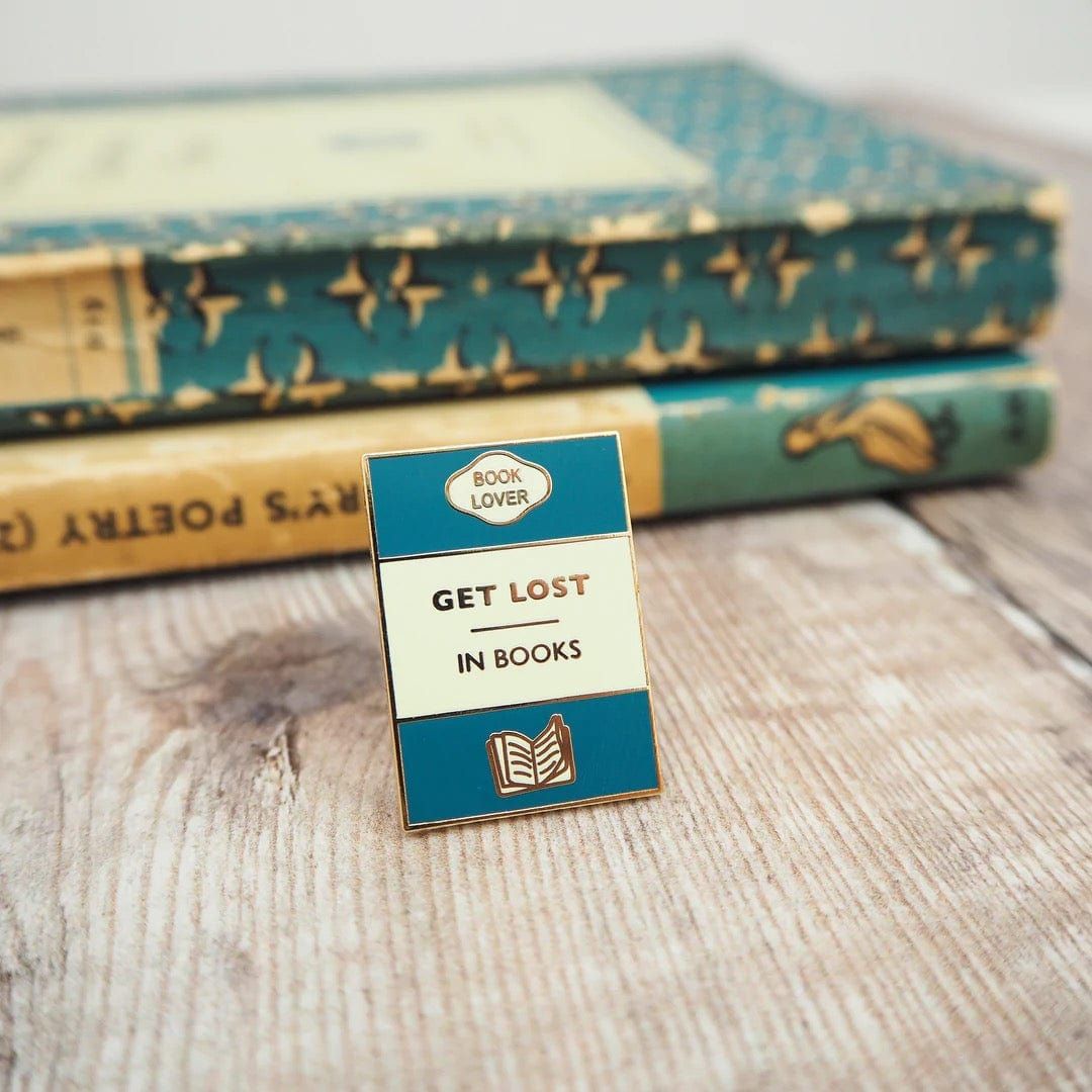 Get Lost in Books Enamel Pin BookGeek