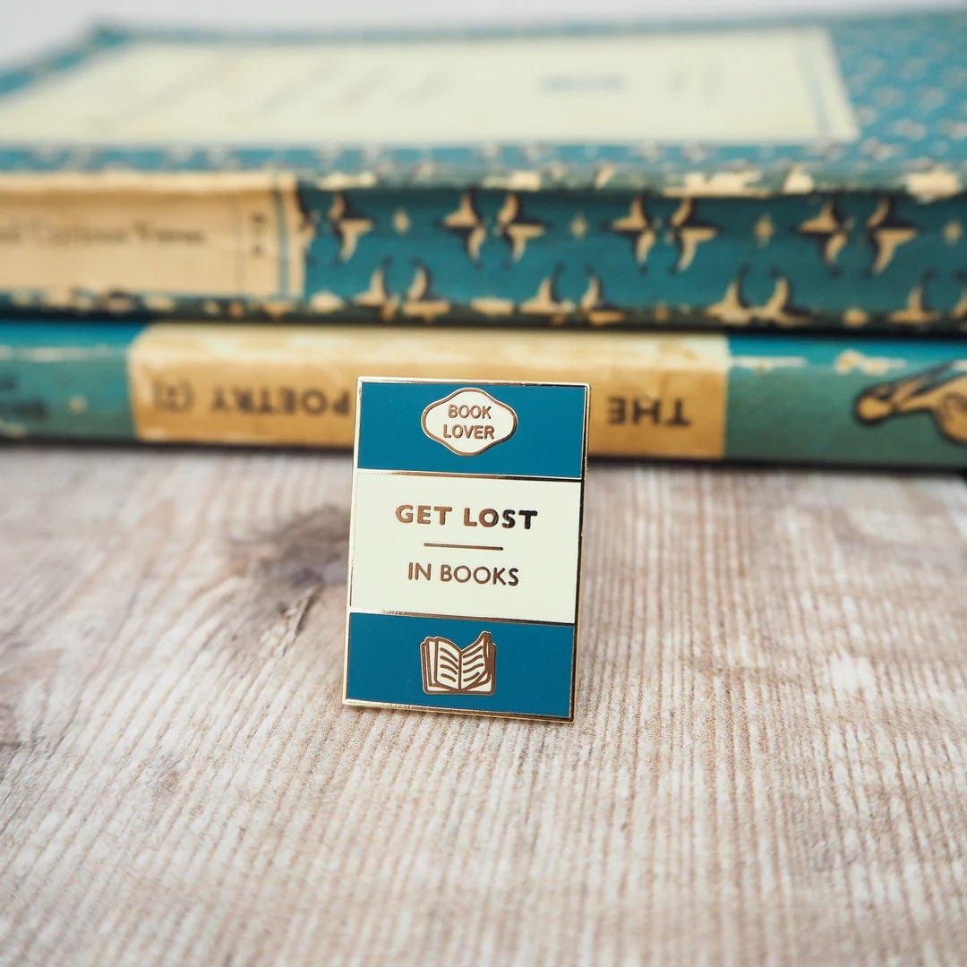 Get Lost in Books Enamel Pin BookGeek