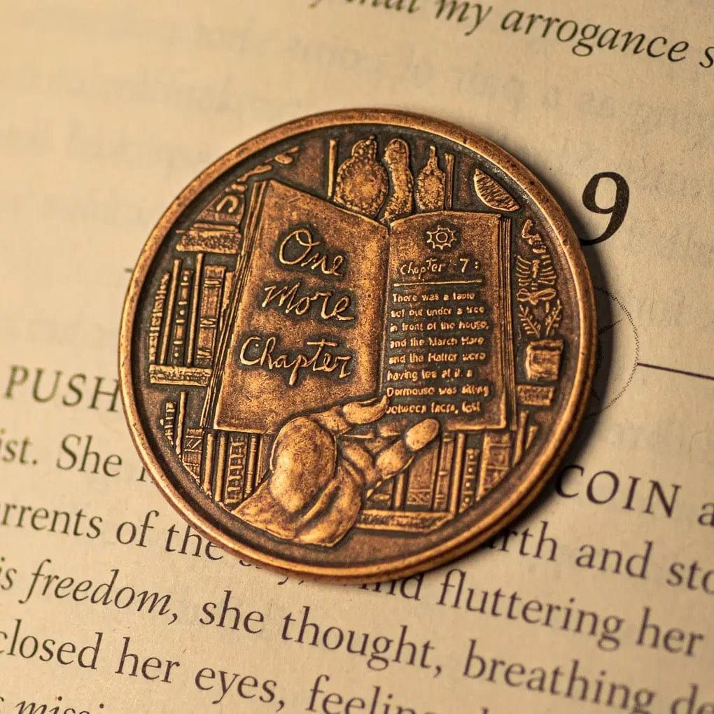 One More Chapter / Go to Bed Copper Decision Maker Coin BookGeek