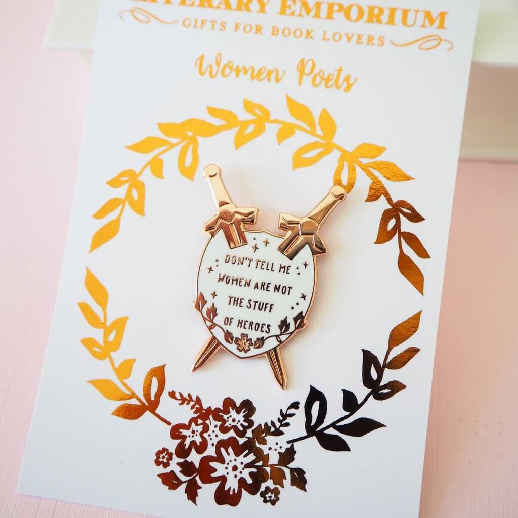 Qiu Jin Enamel Pin BookGeek