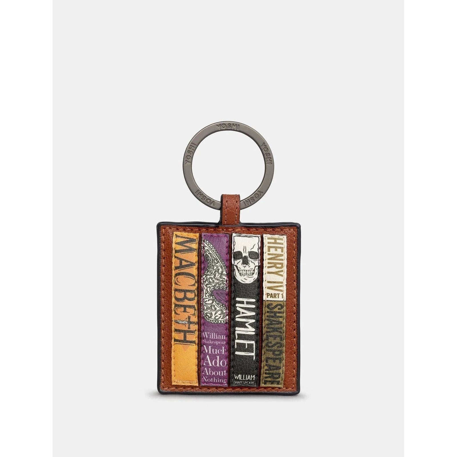 Brown Shakespeare Bookworm Keyring BookGeek