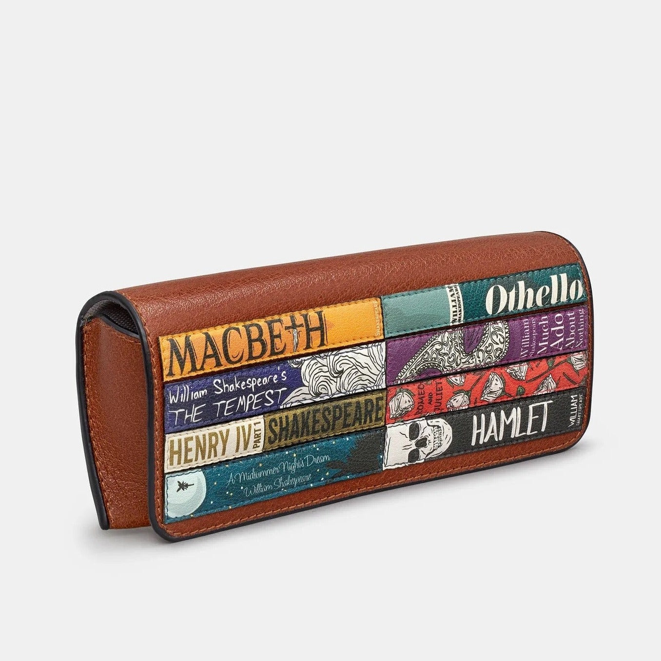 Shakespeare Bookworm Leather Glasses Case BookGeek