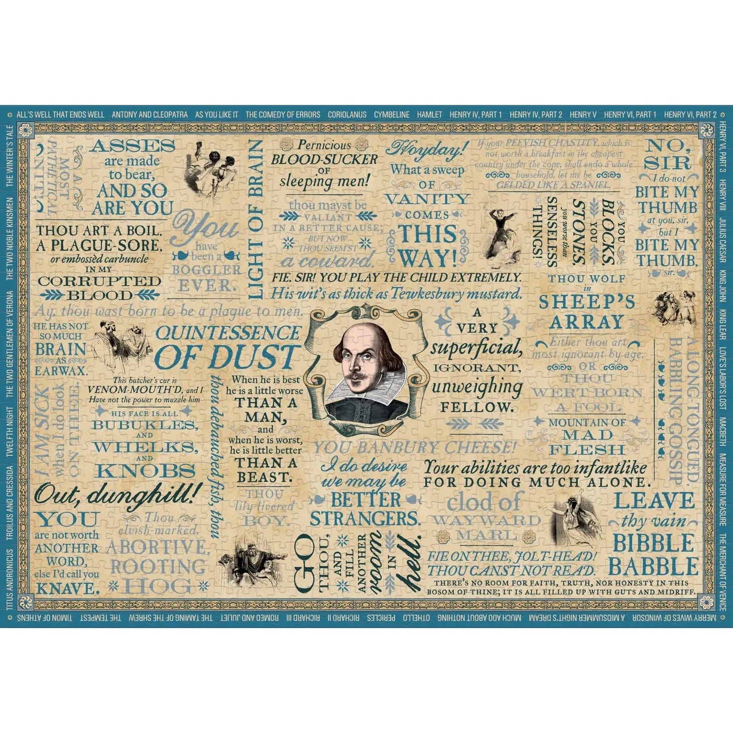 Shakespearean Insults Puzzle BookGeek