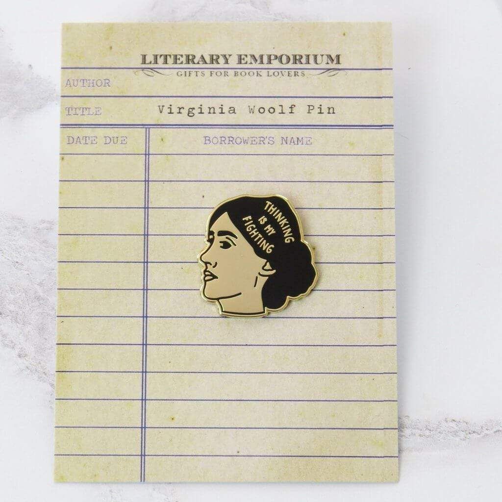 Virginia Woolf Enamel Pin BookGeek