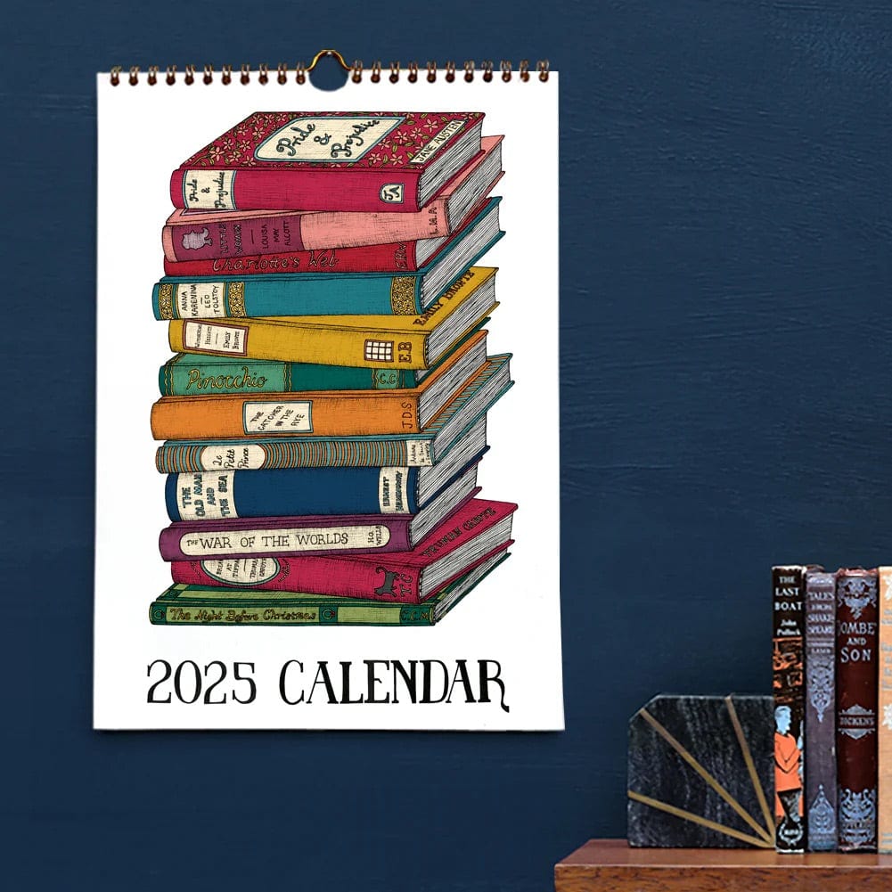 2025 Book Themed Calendar BookGeek