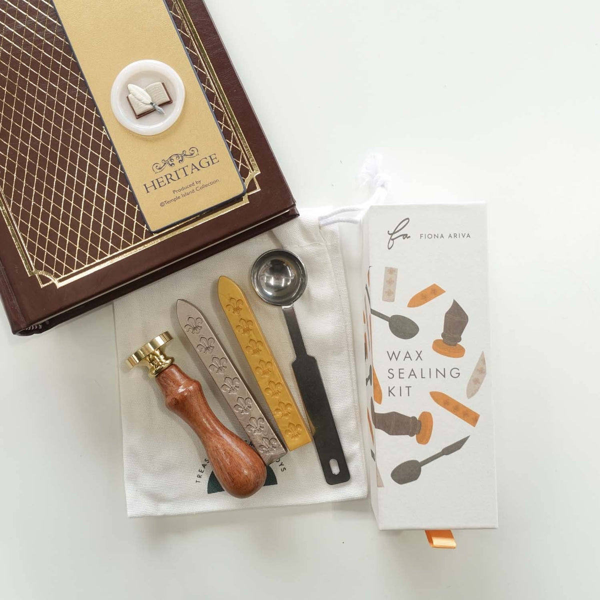 Wax Sealing Kit 3D Book &amp; Quill Wax Seal Stamp , Wax Seal Kit or Stamp Head BookGeek