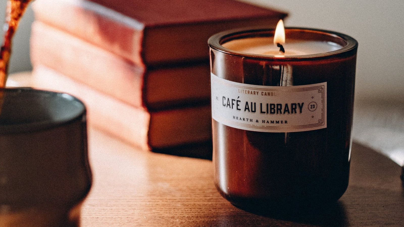 Cafe Au Library Candle