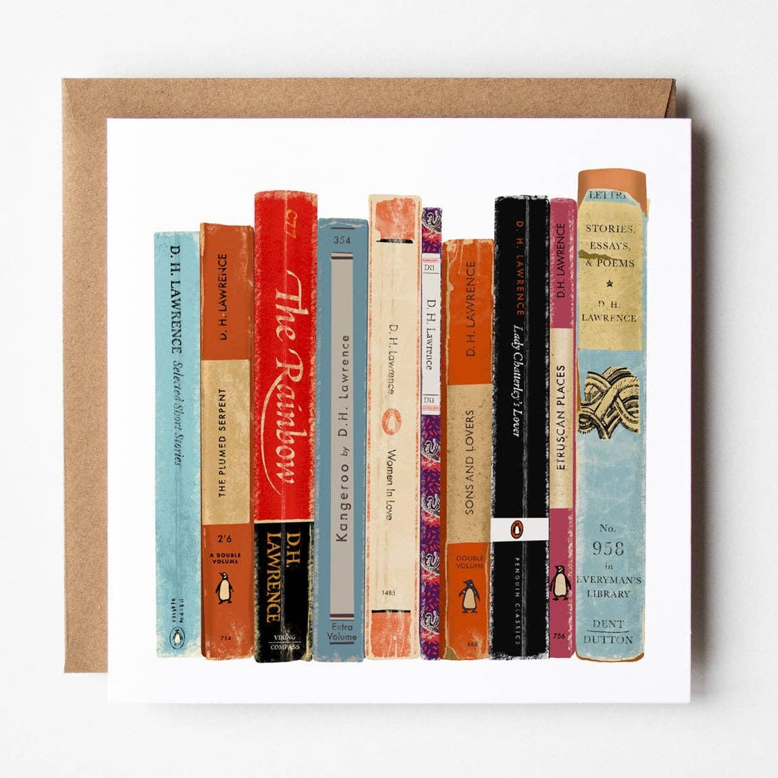 DH Lawrence Blank Greetings Card