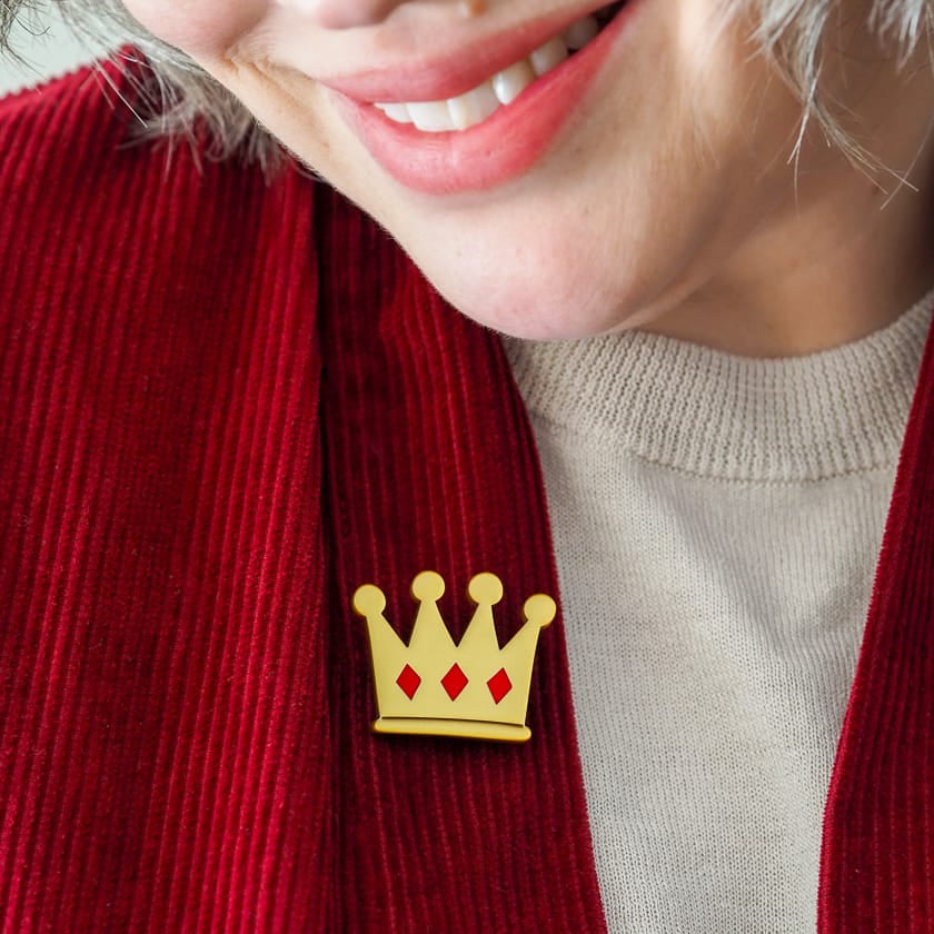 Candelabra Simplified Mini Brooch