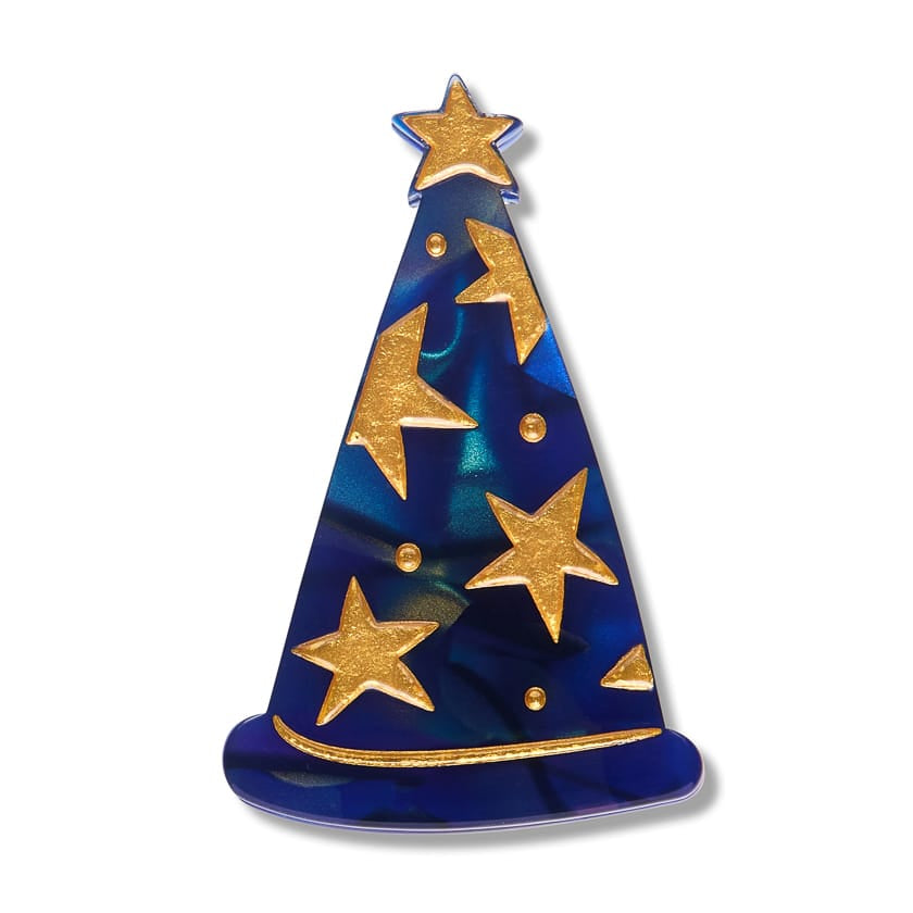 Wizard Hat Simplified Mini Brooch