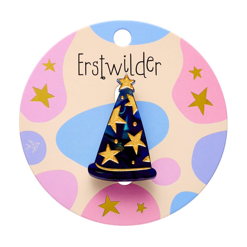 Wizard Hat Simplified Mini Brooch