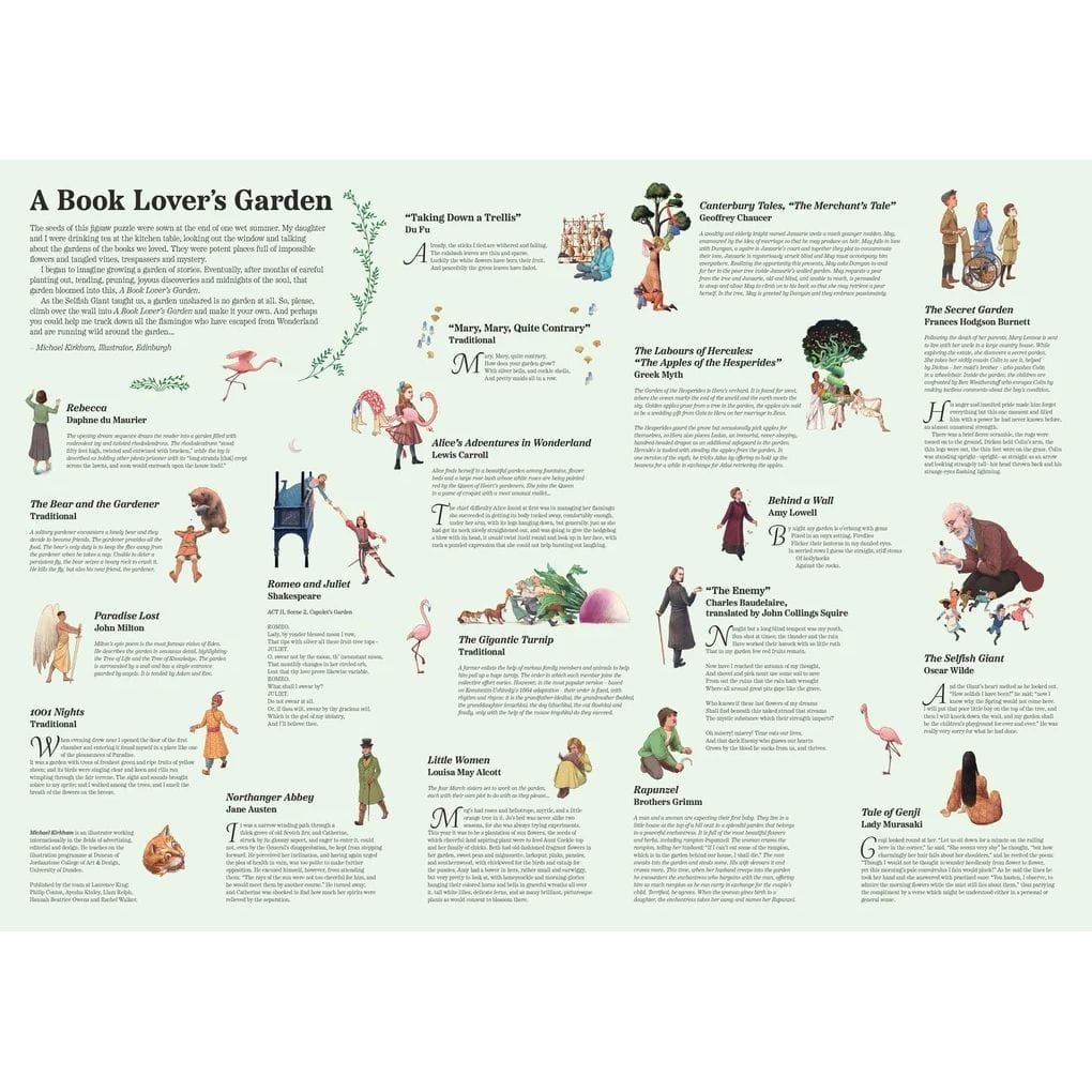 A Book Lover's Garden Jigsaw Puzzle BookGeek