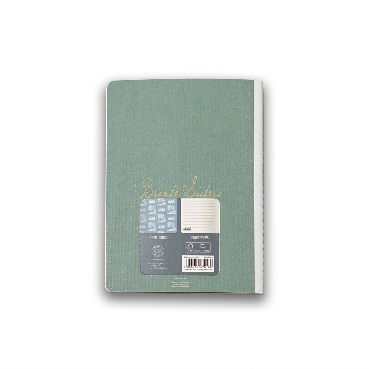 A5 Notebook Stitch Bound Bronte Sisters BookGeek