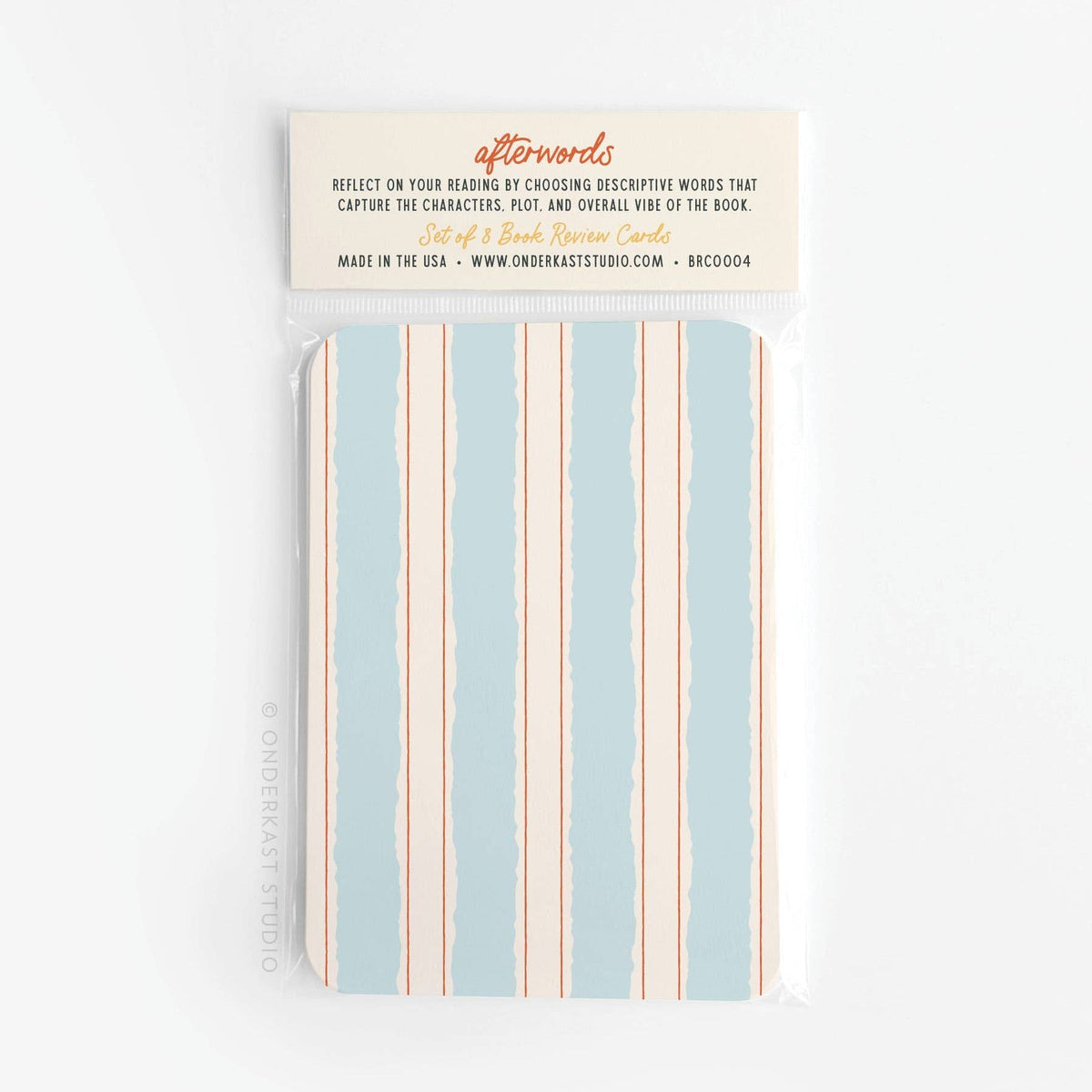 Afterwords Book Review Cards BookGeek