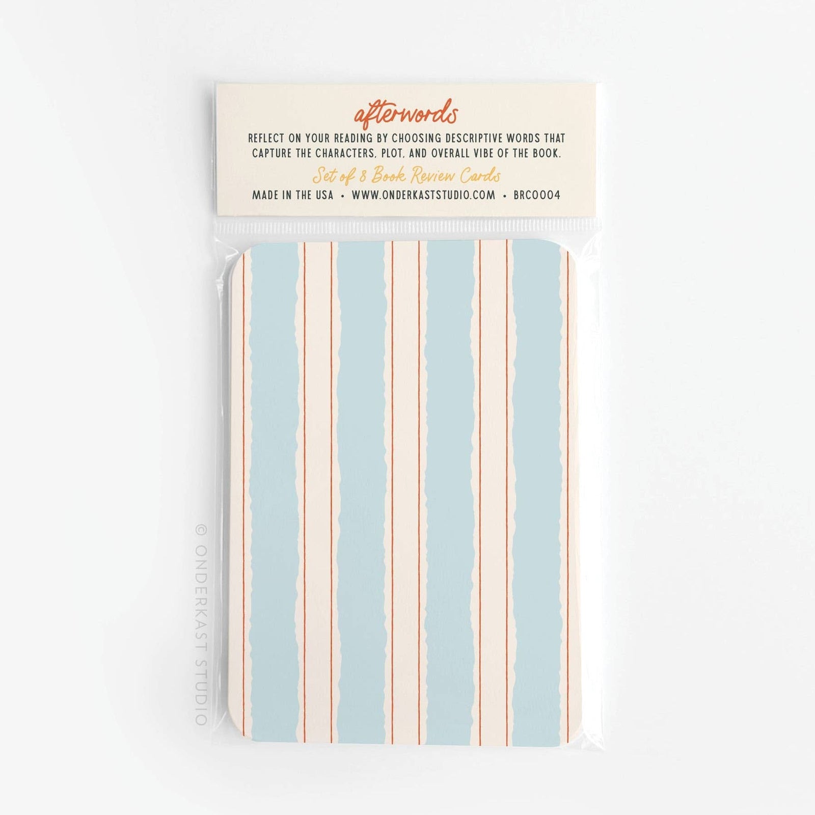 Afterwords Book Review Cards BookGeek