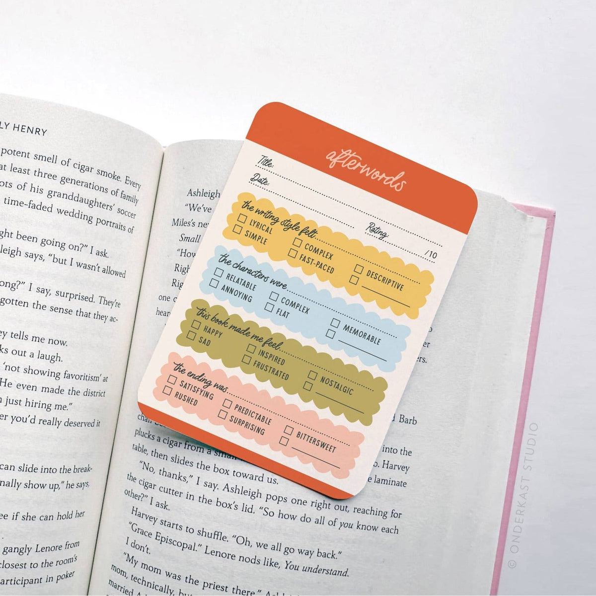 Afterwords Book Review Cards BookGeek