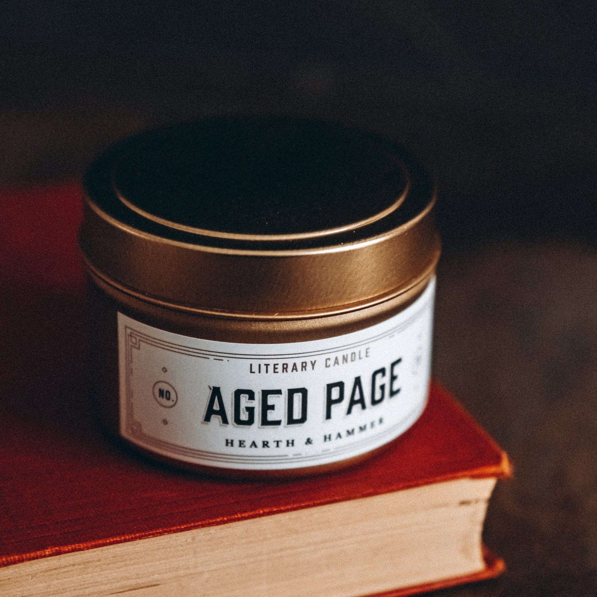 Aged Page Soy Book Candle BookGeek