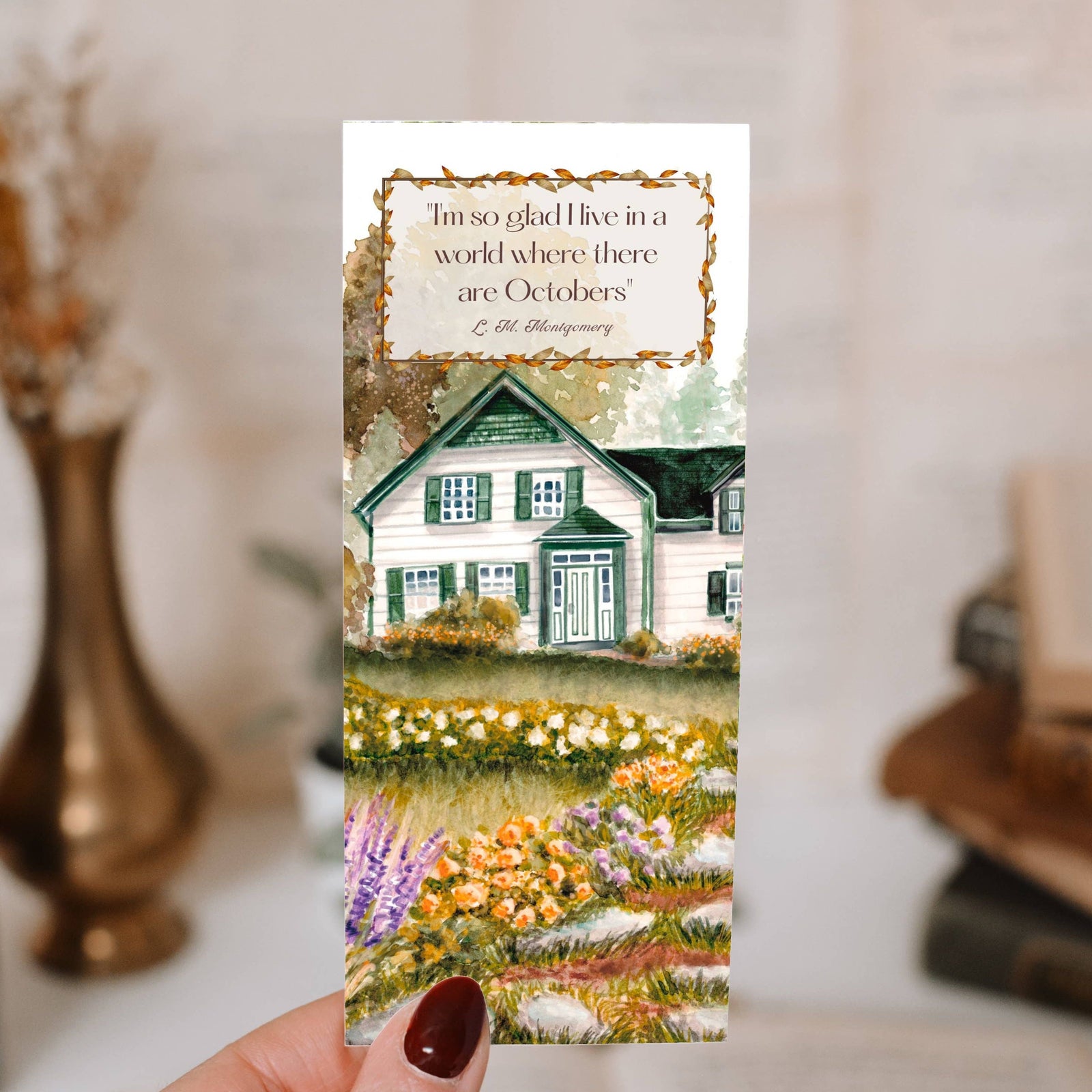 Anne of Green Gables Autumn October Quote Bookmark BookGeek