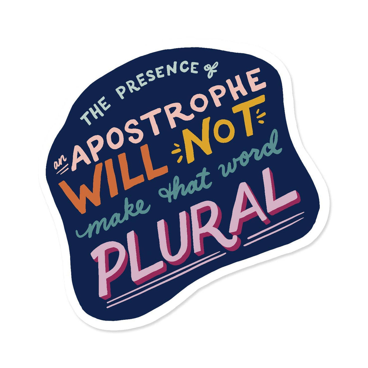 Apostrophe Sticker | Grammar Sticker BookGeek