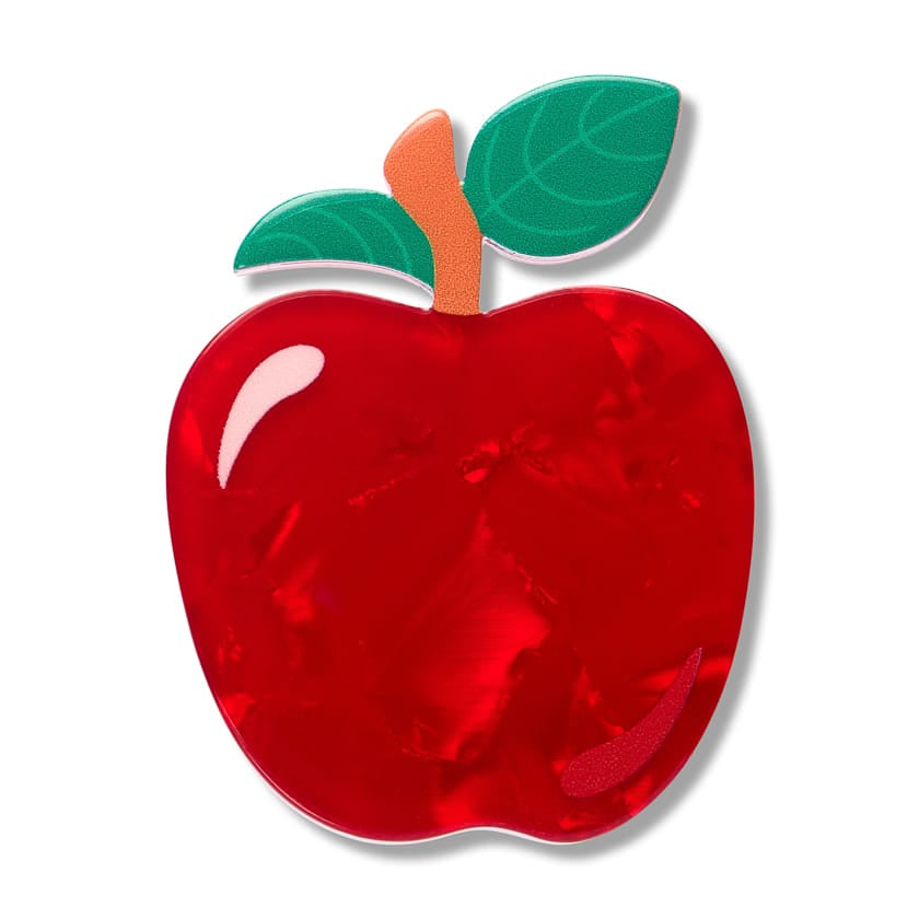 Apple Simplified Mini Brooch BookGeek
