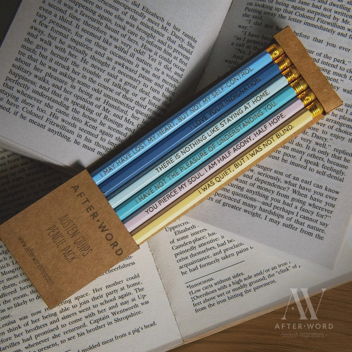 Austen Quips Pencil Sets BookGeek