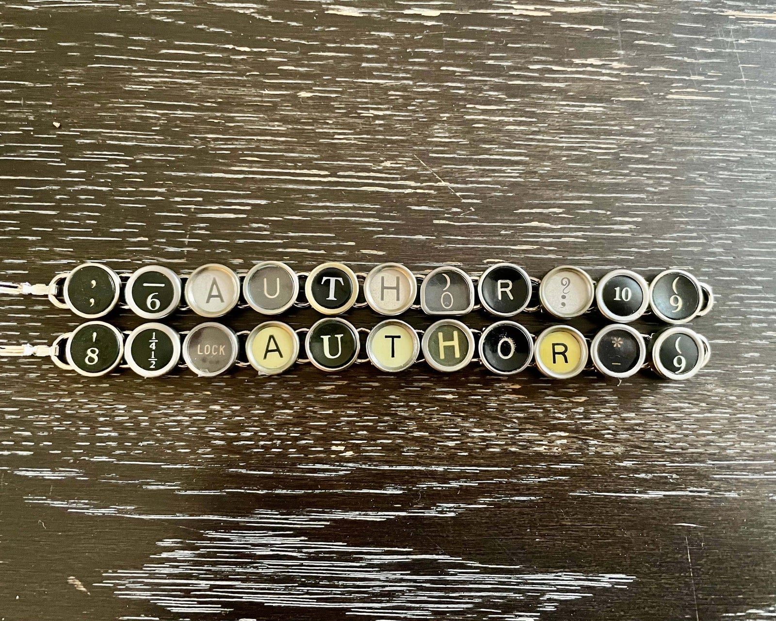 11 Typewriter Author Typewriter Key Bracelet BookGeek