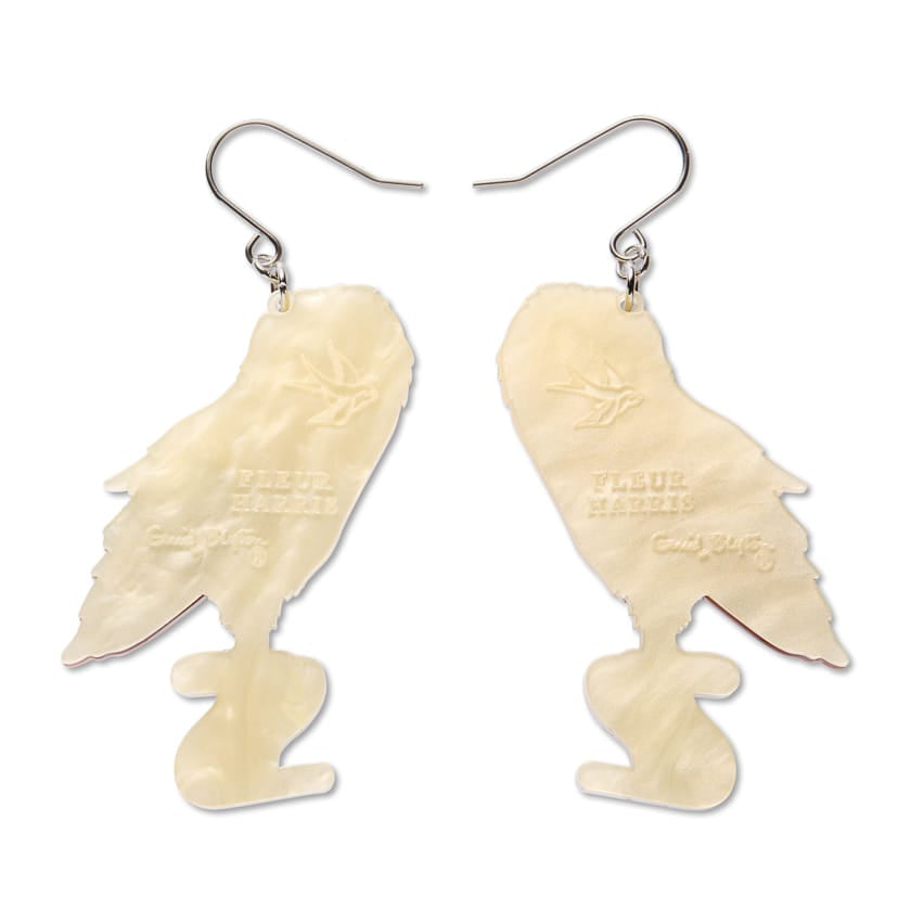 Barny Owl Drop Earrings BookGeek
