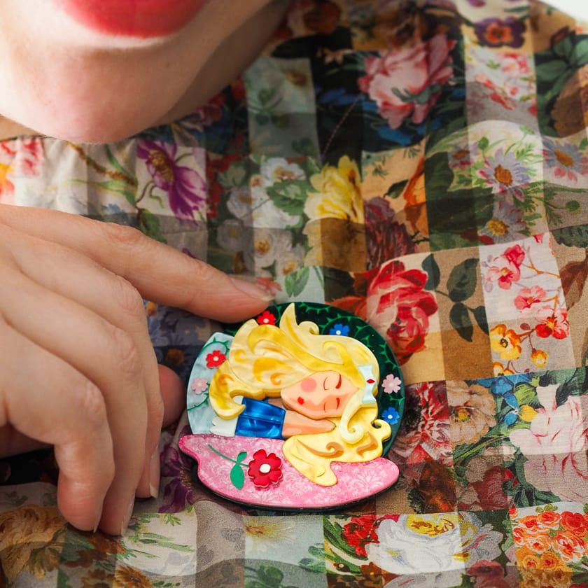 Beauty Sleep Brooch BookGeek