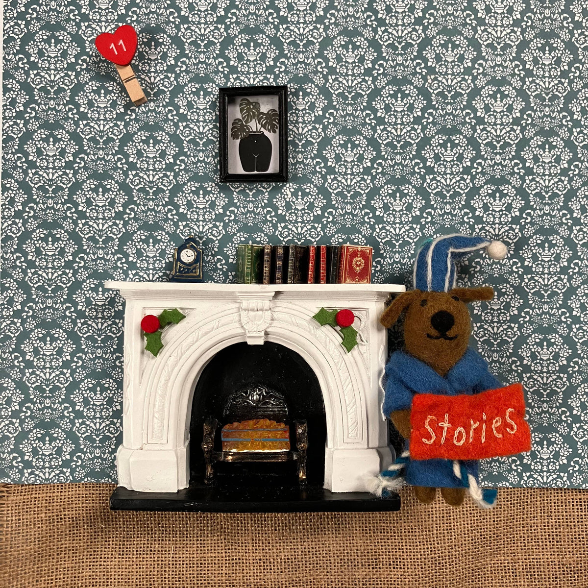 Benny the Bedtime Stories Dog Felt Decoration BookGeek