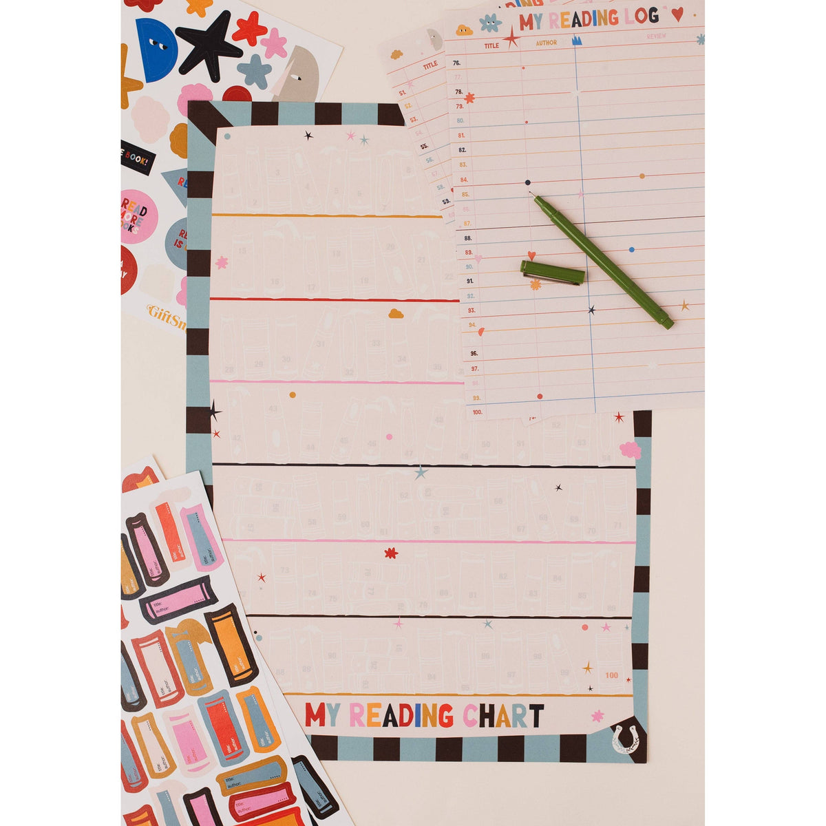 BIG READER 100 Book Reading Challenge Wall Chart BookGeek