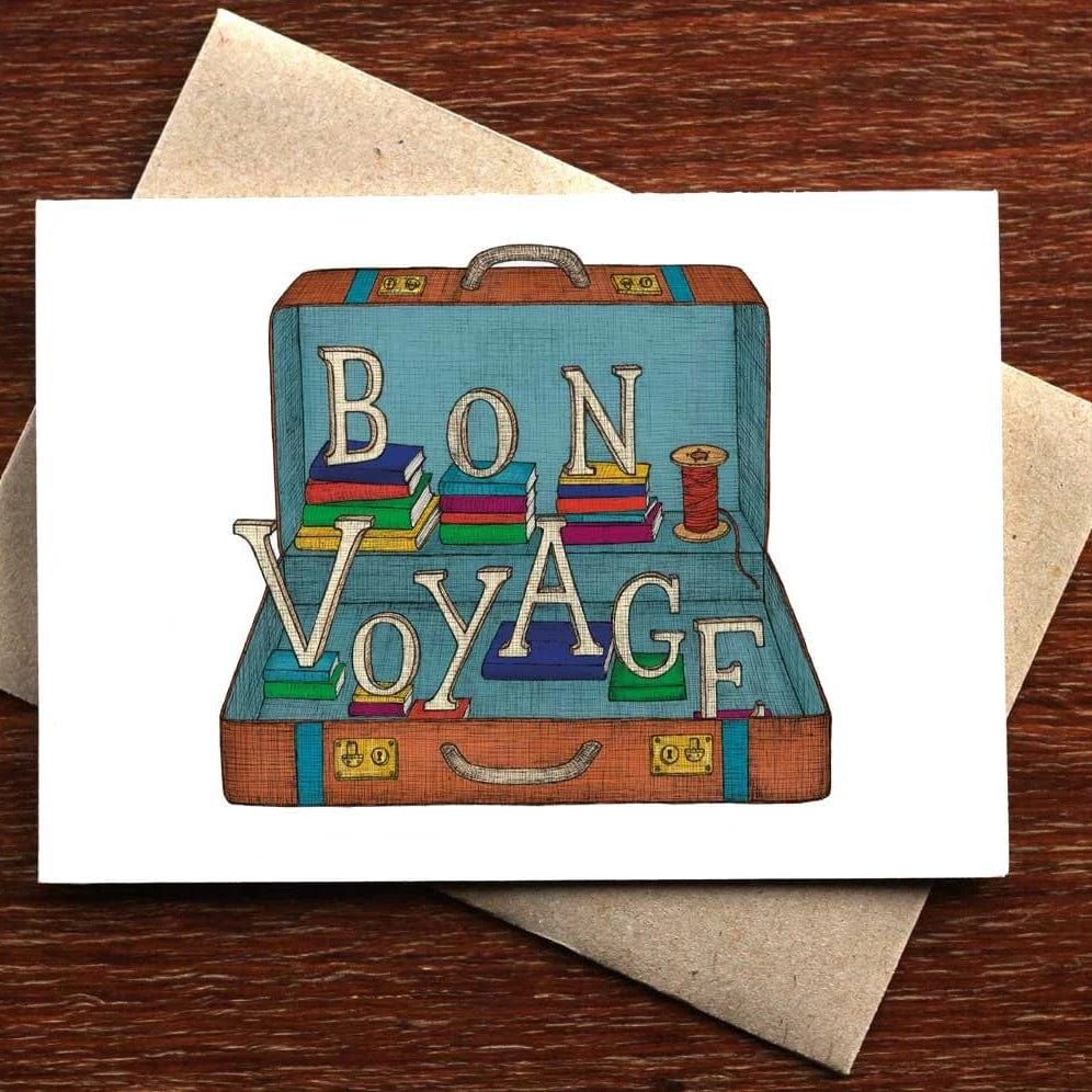 Bon Voyage Greeting Card BookGeek