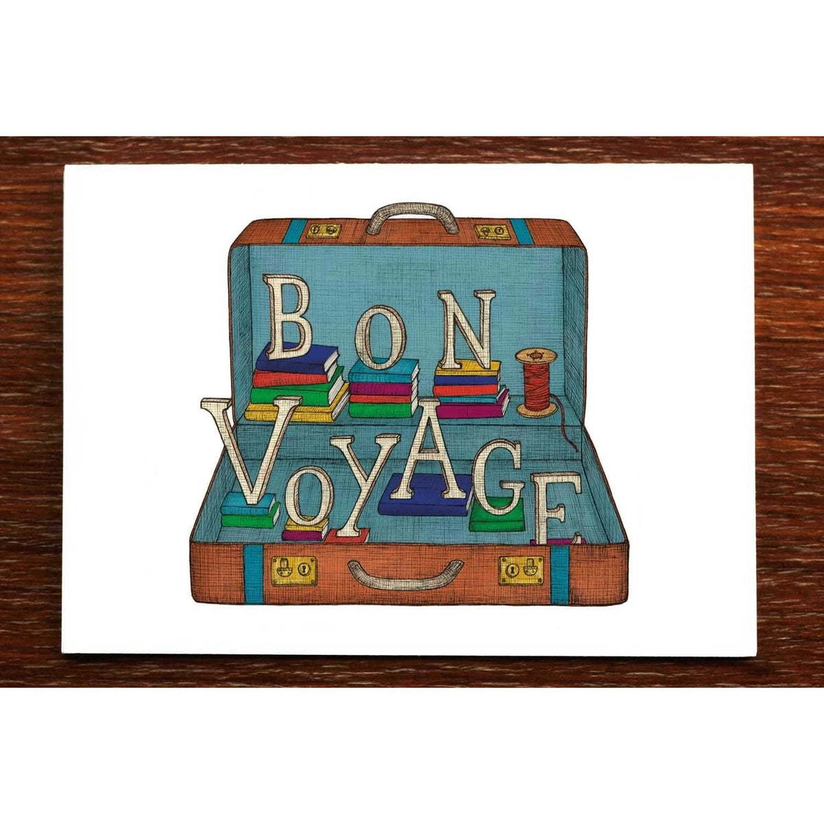Bon Voyage Greeting Card BookGeek