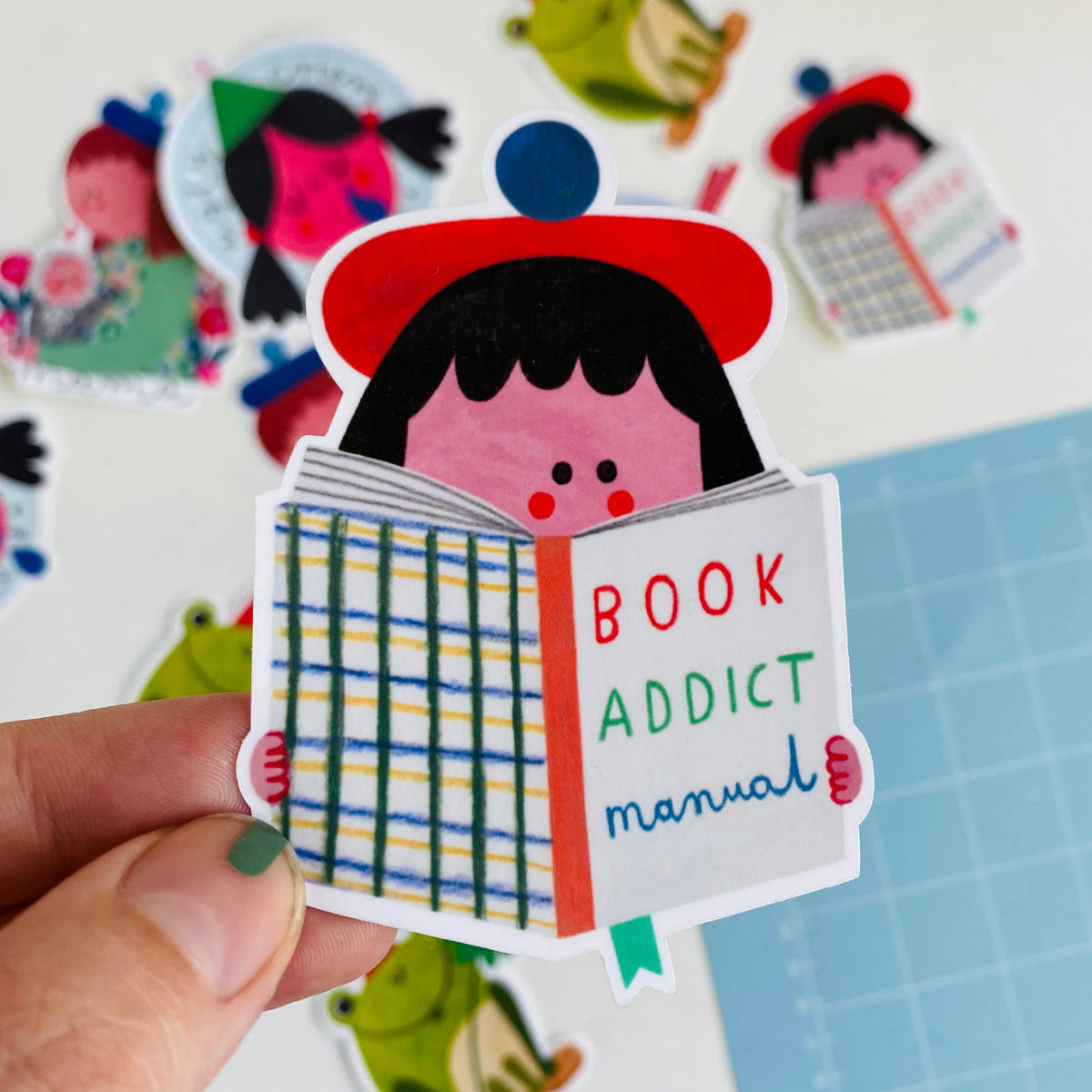 Book Addict Sticker BookGeek