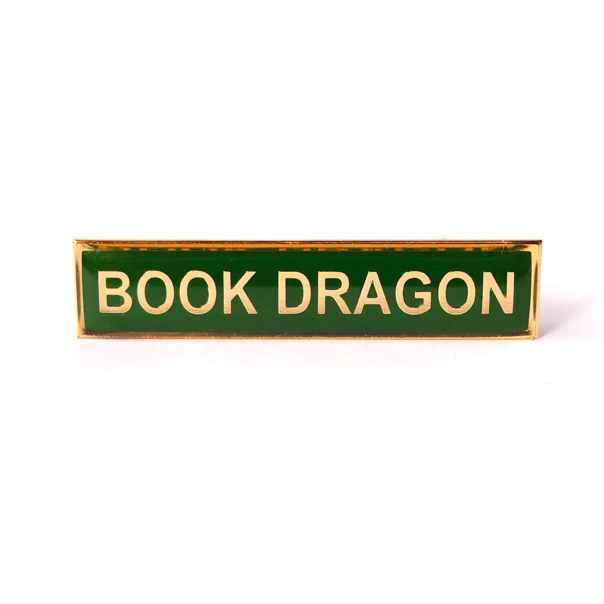 Book Dragon Enamel Badge BookGeek