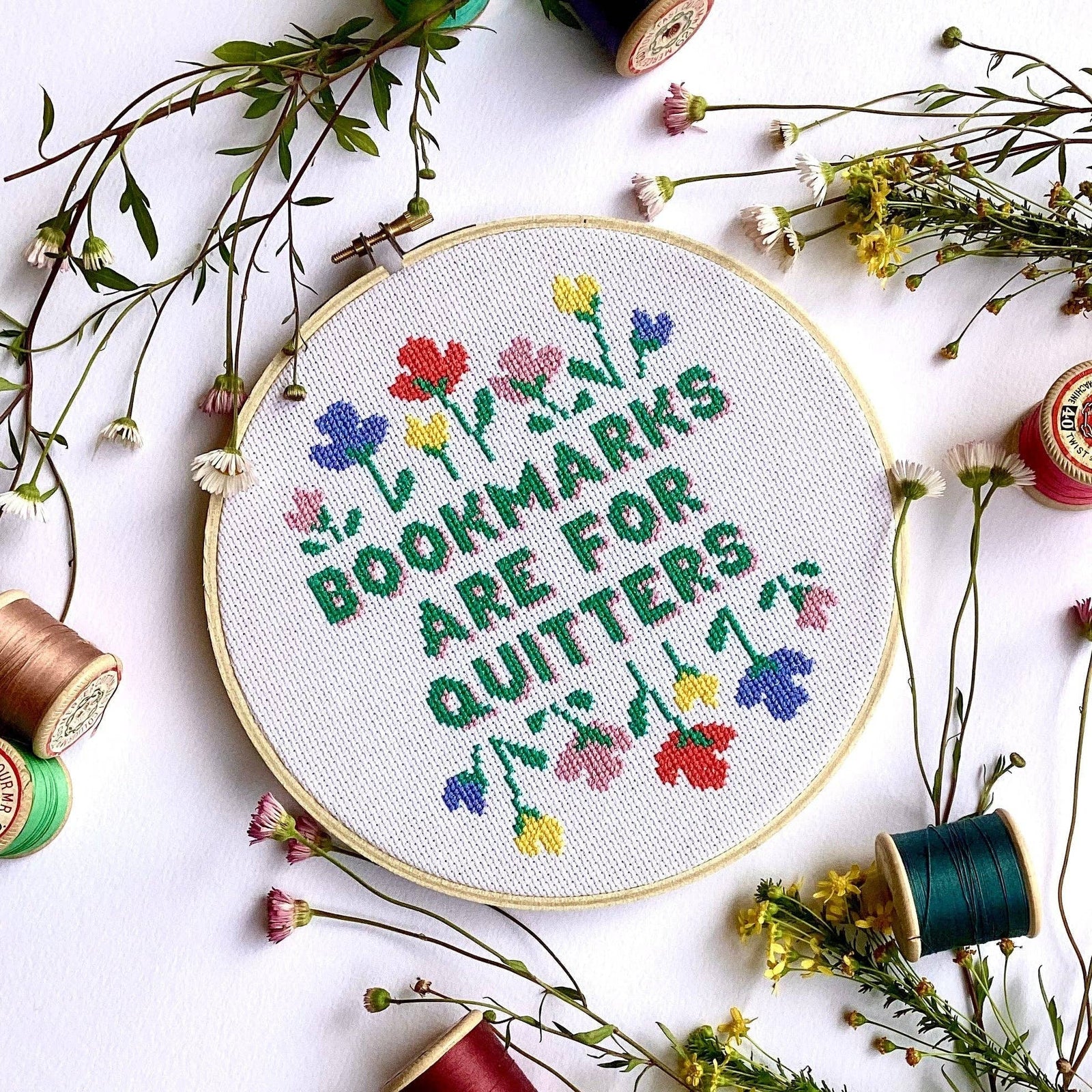 Yes Book Lover Counted Cross Stitch Kit BookGeek