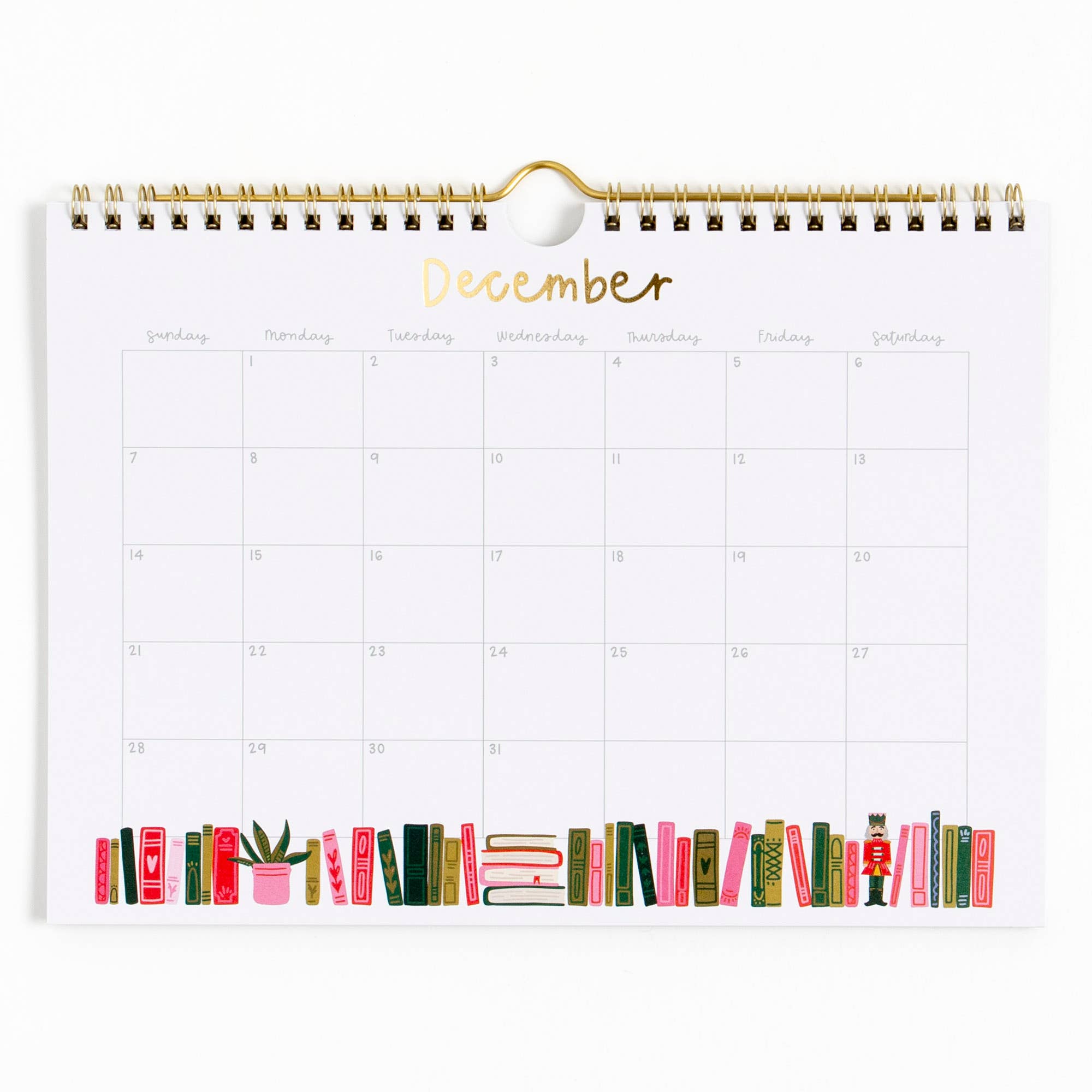 Book Lover's 2025 Spiral Wall Calendar BookGeek