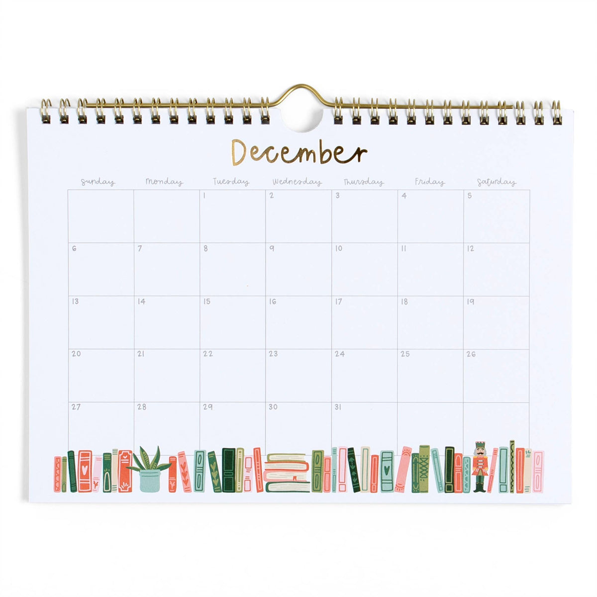 Book Lover&#39;s 2026 Spiral Hanging Wall Calendar BookGeek