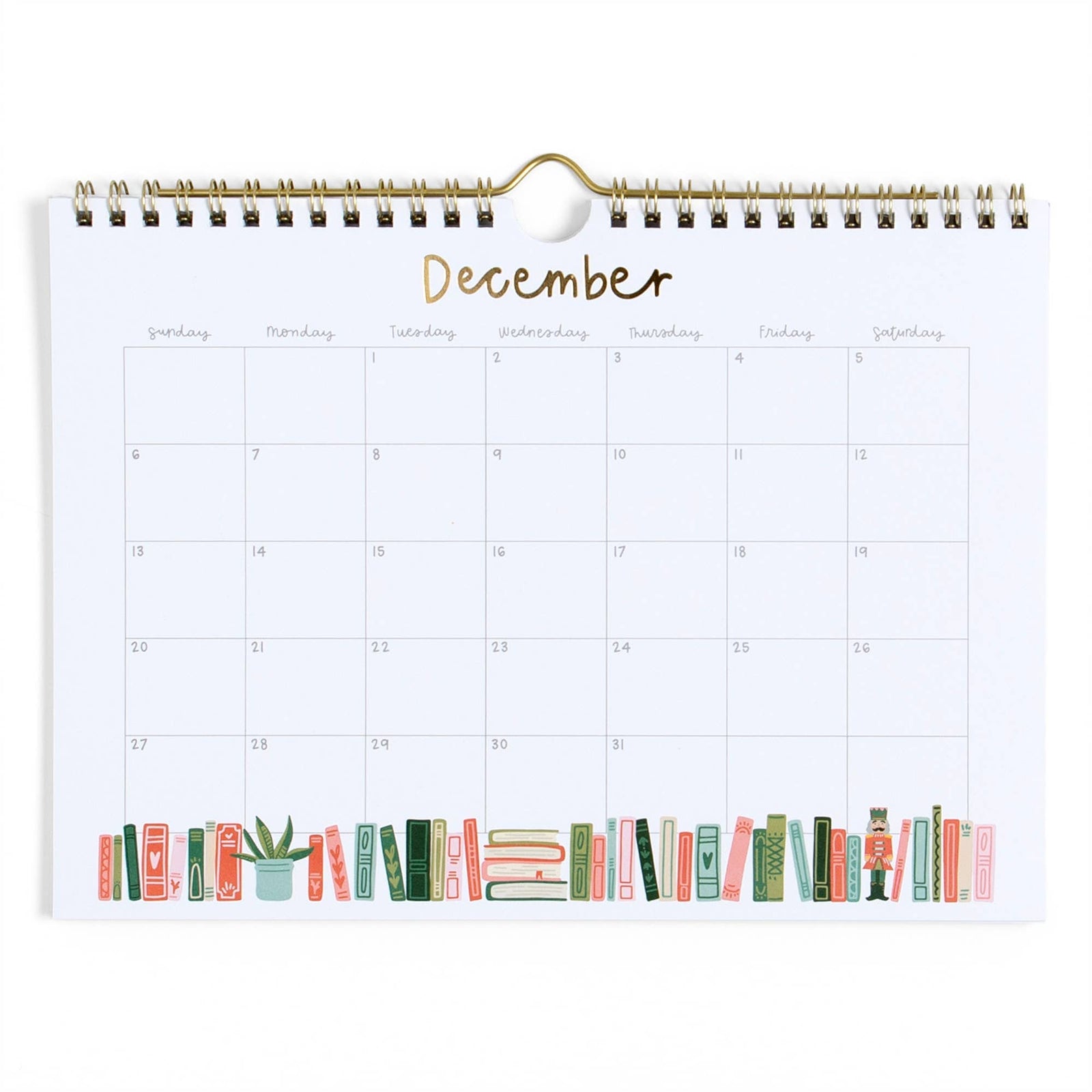 Book Lover's 2026 Spiral Hanging Wall Calendar BookGeek