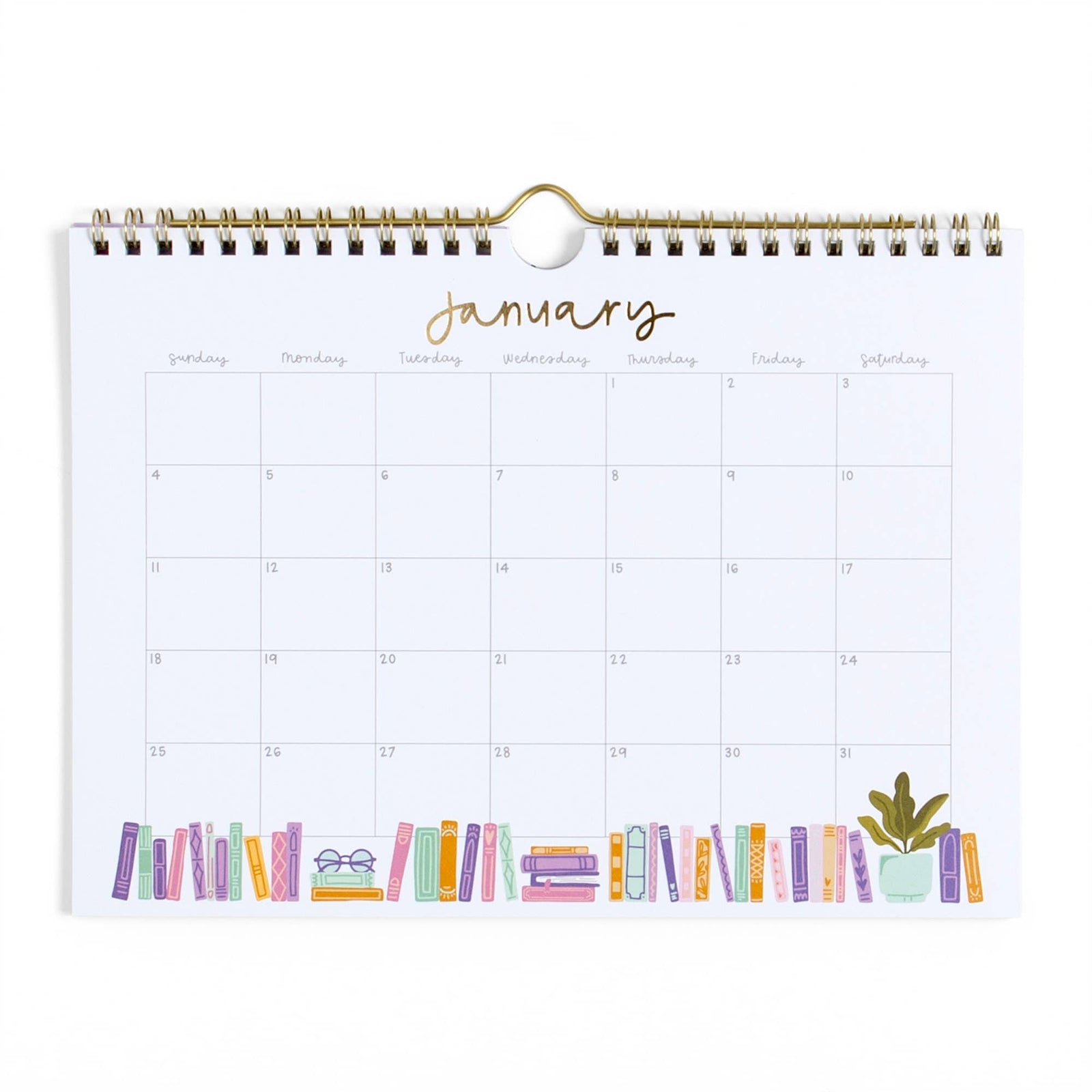 Book Lover's 2026 Spiral Hanging Wall Calendar BookGeek