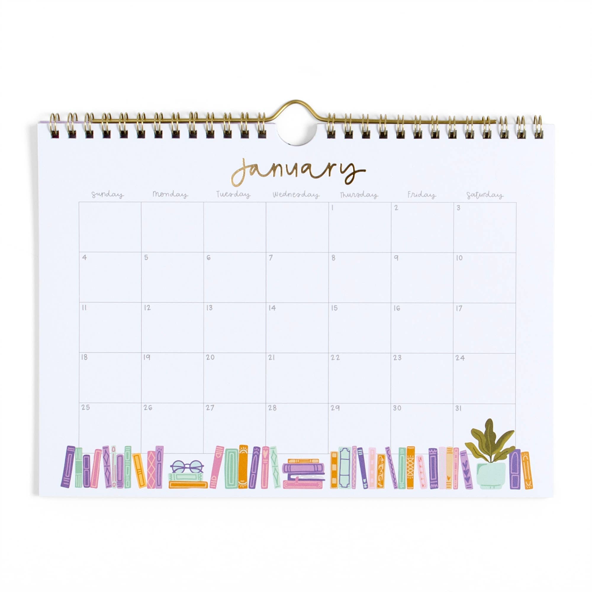 Book Lover's 2026 Spiral Hanging Wall Calendar BookGeek