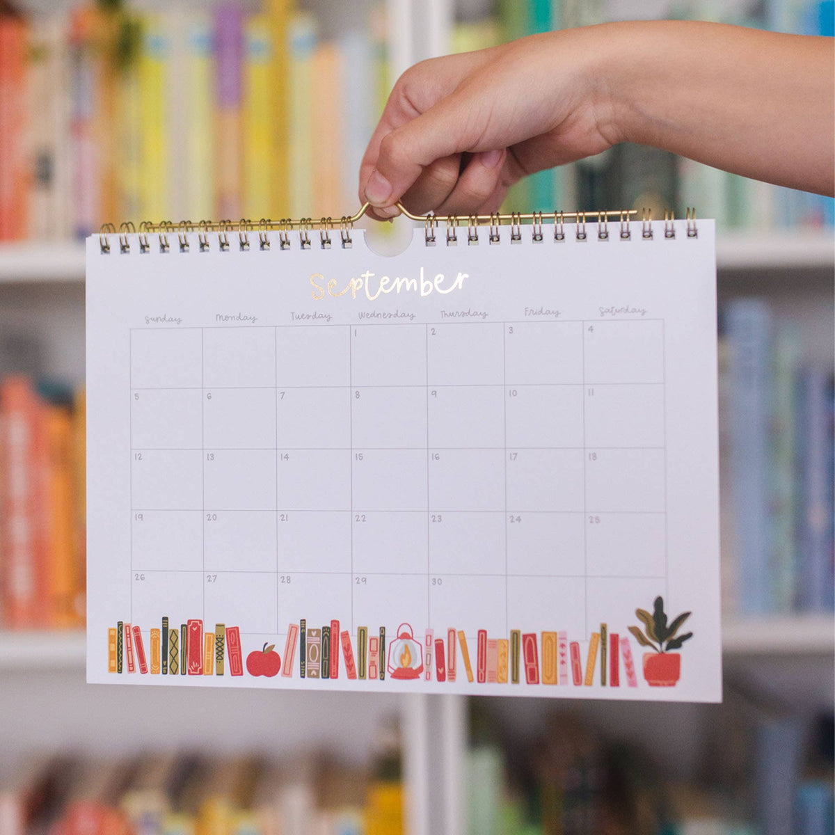 Book Lover's 2027 Spiral Hanging Wall Calendar BookGeek