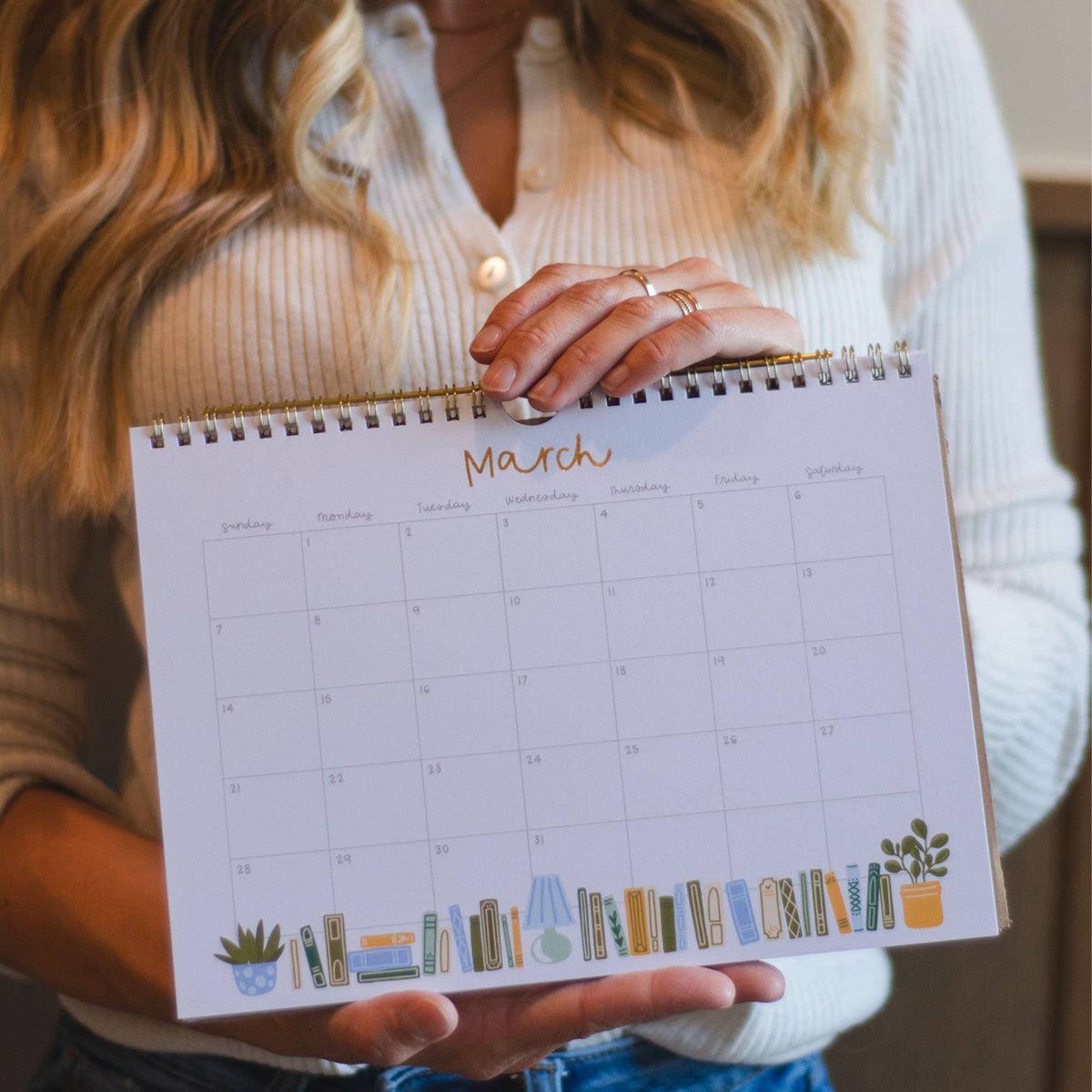 Book Lover's 2027 Spiral Hanging Wall Calendar BookGeek