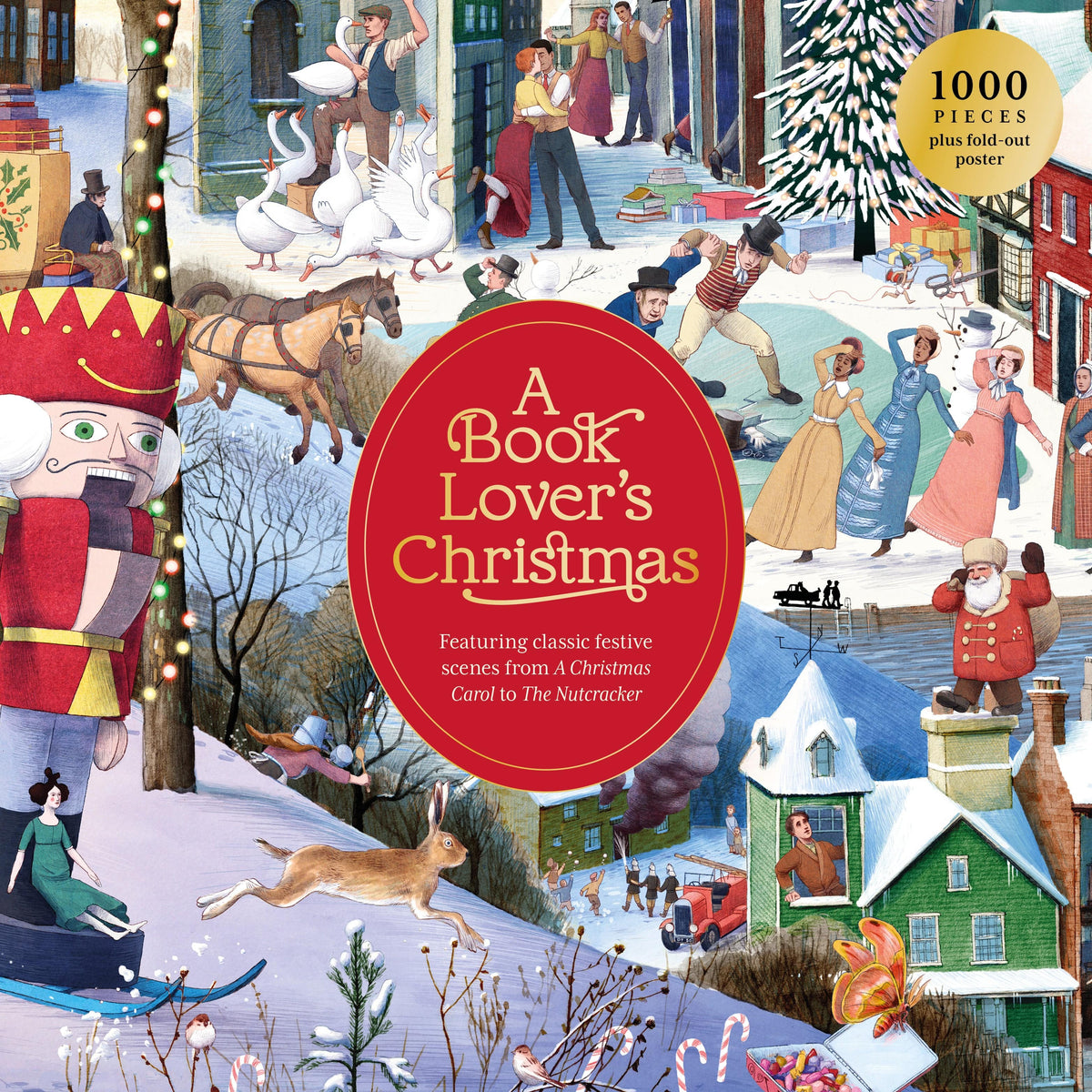 Book Lover&#39;s Christmas Jigsaw Puzzle BookGeek