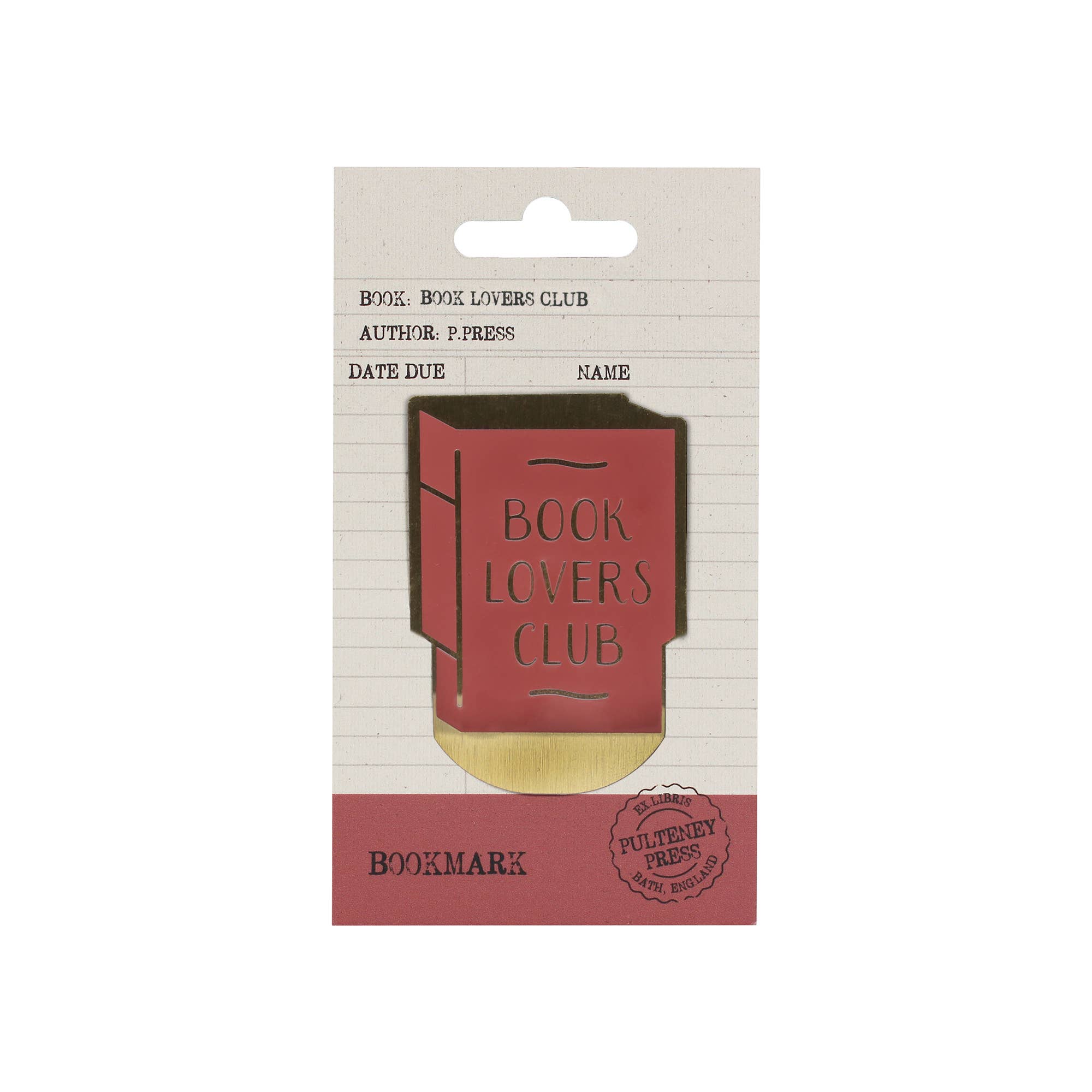 Book Lovers Club Metal Bookmark BookGeek