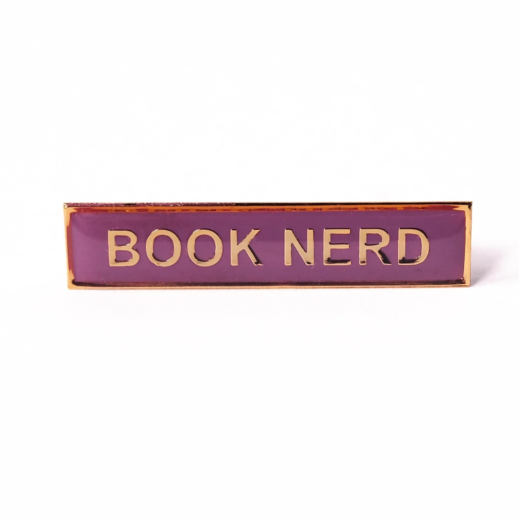 Book Nerd Enamel Badge BookGeek