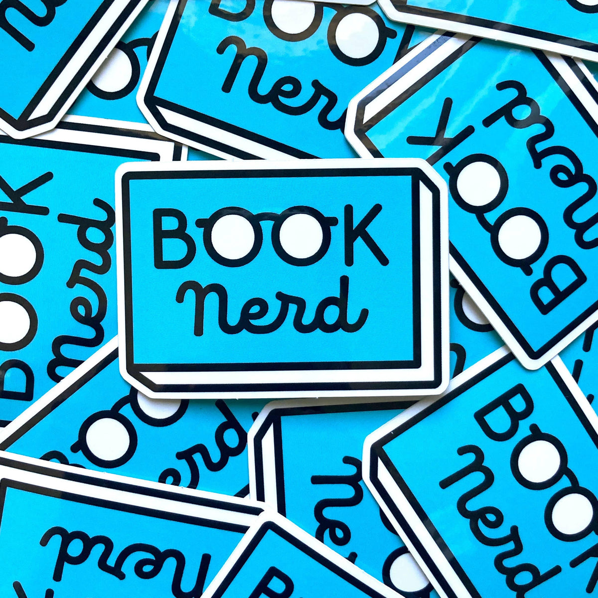 Book Nerd Vinyl Sticker BookGeek