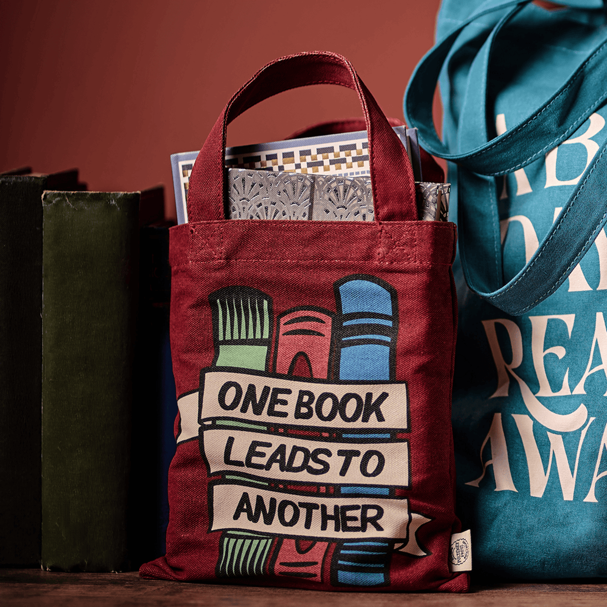 Book Related Tote One Book Leads To Anot BookGeek