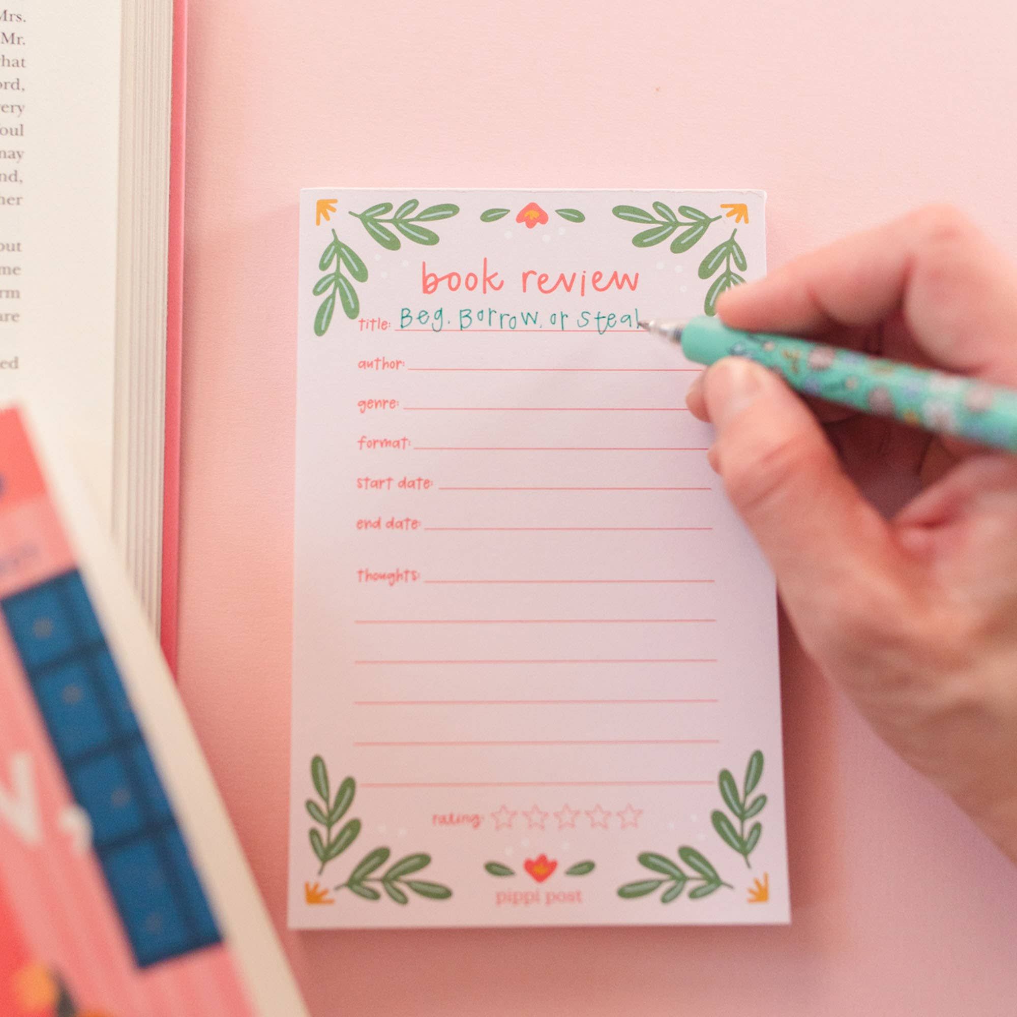 Book Review Notepad $9.99