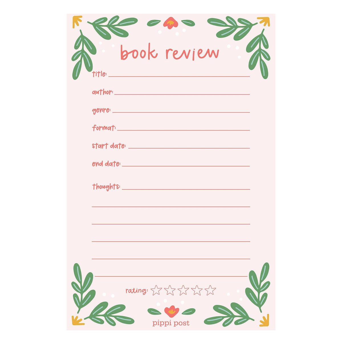 Book Review Notepad BookGeek