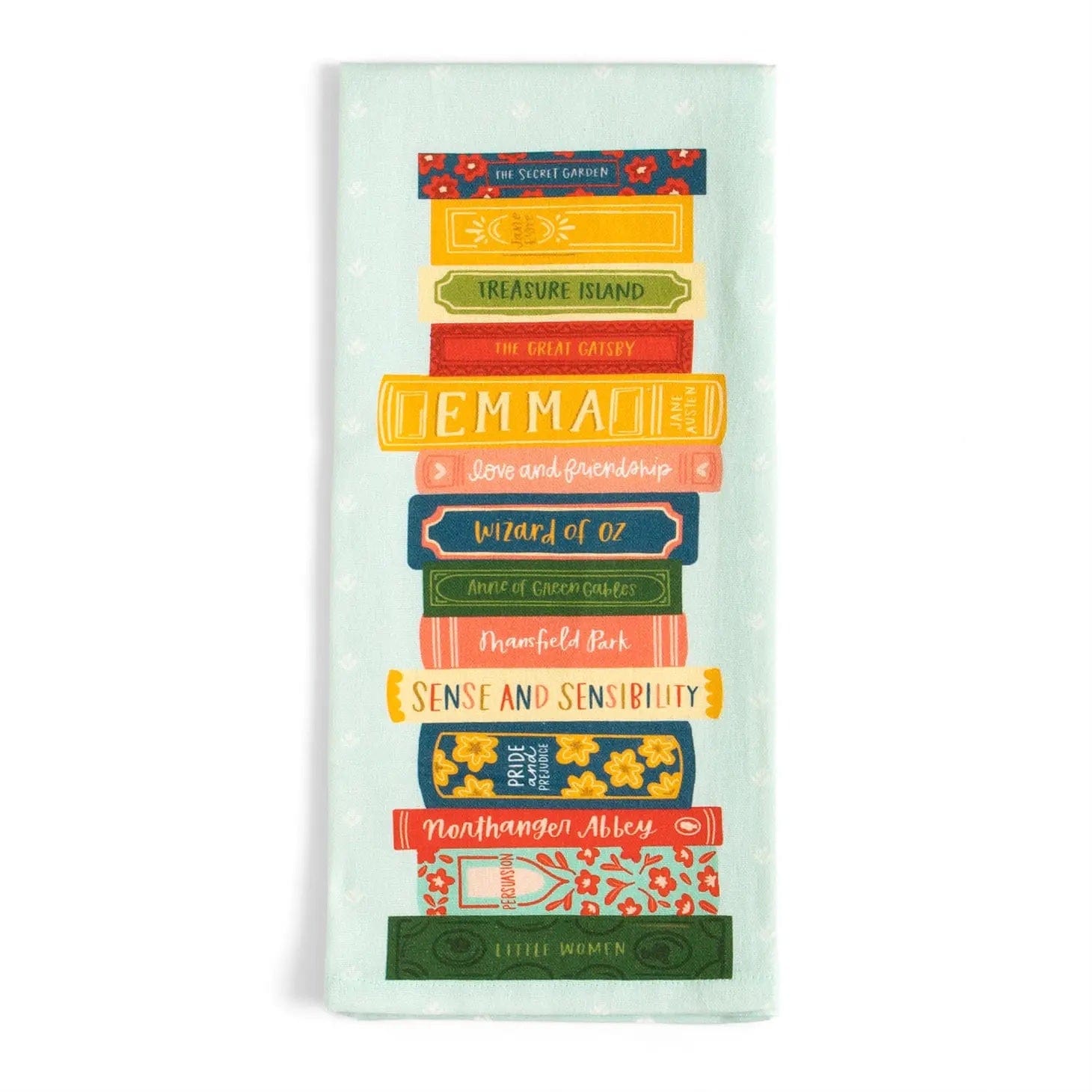 Book Stack Tea Towel BookGeek